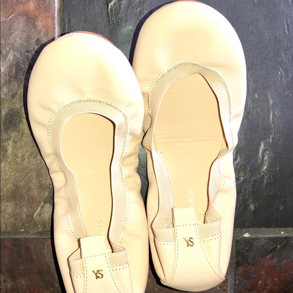 Yosi Samra nude leather flats